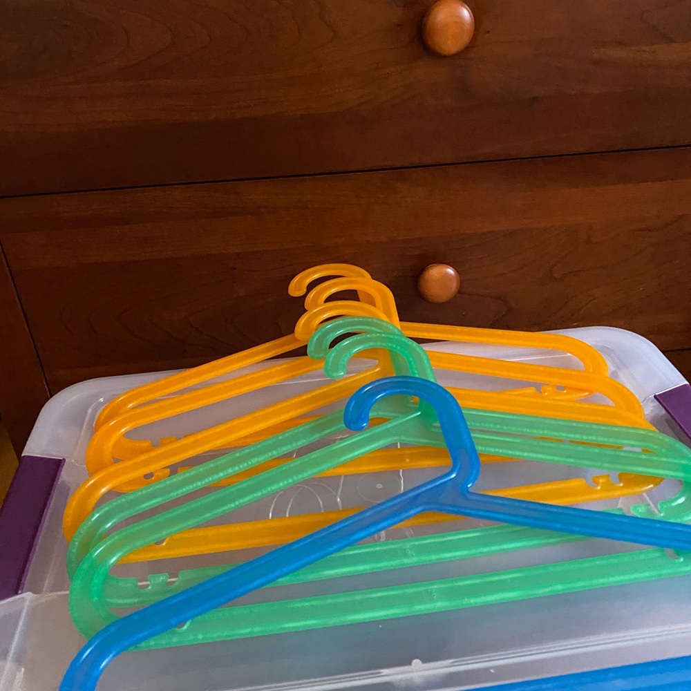 Baby plastic hangers